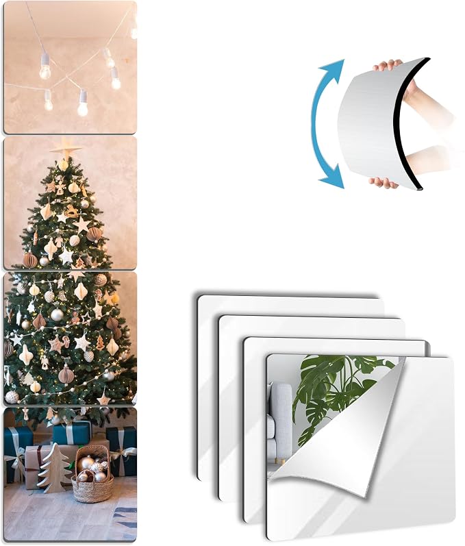 Unbreakable Wall Mirror Full Length, Over the Door Mirror by BQRIS