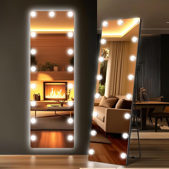 Kosmonia 56x18 Hollywood Full Length Mirror - Image 2