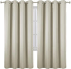 LEMOMO Light Beige Thermal Blackout Curtains/52 x 72 Inch/Set of 2 Panels Room - Image 2