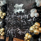 COKAOBE Black Shimmer Wall Backdrop, Photo Backdrops - Image 6