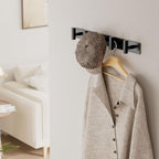 GWAAZXGZ Black Wall Mounted Coat Rack – 5 T-Shaped Pegs - Image 6