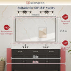 Keonjinn Black Bathroom Mirrors - Image 7
