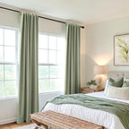 100% Blackout Shield Linen Blackout Curtains - Image 5