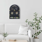 Large Crystal Display Shelf for Wall, Crescent Moon Phase Shelf Wall Decor - Image 8