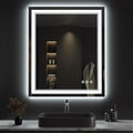 Lighted Mirror, 30x36 Inch Gradient Front and Backlit LED Mirror, 3 Colors by VanPokins-GlobalHighEndLEDBathroomMirrorBrand