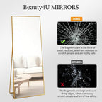 Beauty4U 59" x 16" Tall Full Length Mirror - Image 4