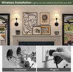 Rechargeable Battery Operated Wall Sconces Sets of 2, 15 Colors Wireless Wall - Image 6