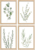 YWJKWLGS Botanical Watercolor Prints Sign Sage Green Eucalyptus Wall Decor by Unknown