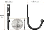 10 Pack Wall Hooks，Metal Hooks Hold up to 45 Lbs，Hooks Wall Mount - Image 6