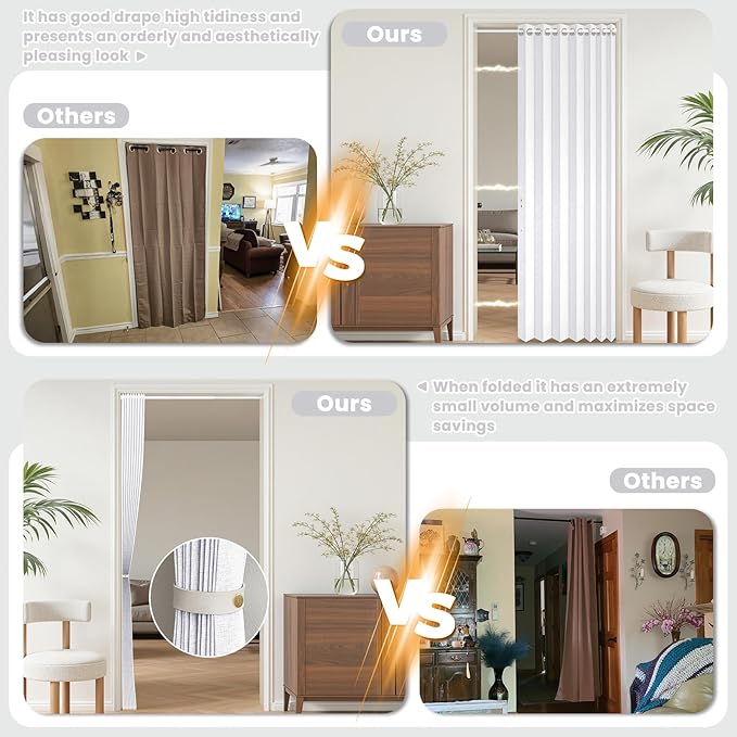 AJAZZ Blackout Magnetic Door Curtain - Image 5