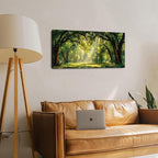 Forest Wall Art for Living Room Nature Green Forest Landscape Canvas Pictures - Image 5