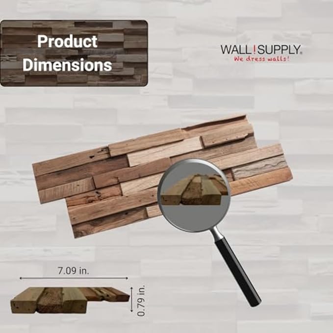 Wall!Supply 3D Wall Panels – Reclaimed Rustic Asian Teak Wood – Home Decor - Image 7