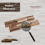Wall!Supply 3D Wall Panels – Reclaimed Rustic Asian Teak Wood – Home Decor - Image 7