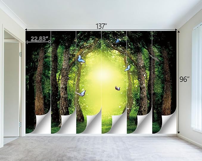 Classy Dream Butterfly Forest Tree Wallpaper - Image 4