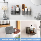 Diesisa 2pc Acrylic Wall Mount Organizer, Adhesive Cabinet Door Organizer - Image 4