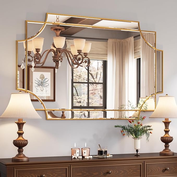 Kelly Miller 32"x48" Large Gold Mirror by KellyMiller