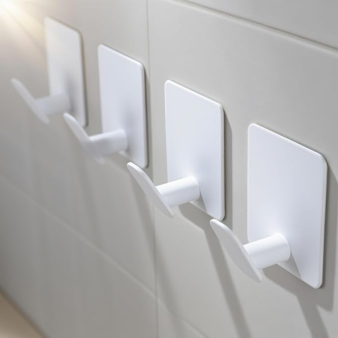 DELITON 4 Pack Adhesive Towel Hooks - Image 2