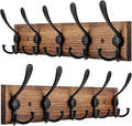 Kuhome 2pcs Coat Rack Wall Mount Wooden Hat Rack by Kuhome