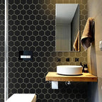Black and Gold Wallpaper Geometric Peel and Stick Wallpaper - Image 3