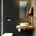 Black and Gold Wallpaper Geometric Peel and Stick Wallpaper - Image 4