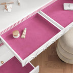 VEELIKE Magenta Pink Velvet Wallpaper Peel and Stick Self Adhesive Soft Fabric - Image 3