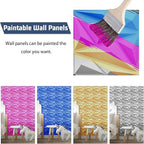 Heikki 30 Pack 3D Wall Panel for Interior Wall Décor, PVC Flower Textured Wall - Image 3