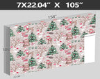 XMPMBM-Christmas Day Cartoon Pine Forest Nursery Room Fabric Wallpaper Kids - Image 4