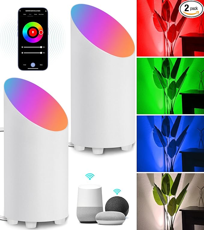 SUNVIE Smart Floor Can Light 5W RGBW Color Changing Up Lights Indoor by SUNVIE