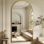 XRAMFY 86"x40" Arched Full Length Mirror Floor Mirrors - Image 3