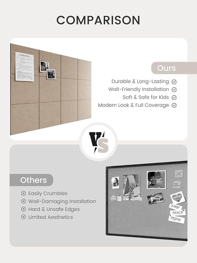 Bumusty Large Cork Board 48" x 36" Alternative - Image 7