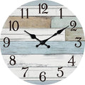 KECYET Wall Clock Battery Operated 14 Inch Large Silent Non Ticking Coastal by KECYETWALLCLOCK