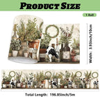 Farmhouse Wallpaper Border Wall Border Trim Peel and Stick 19.7 x 4 Inch Cattle - Image 2