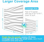 STICKGOO Wave Wall Panels for Interior Wall Decor, Paintable 3D Wall Decor - Image 3