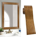 DESOMINOR 32FT Peel &Stick Wood Grain Wallpaper Border Removable Waterproof by DESOMINOR
