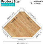 Corner Wall Shelf, Corner Floating Shelf Solid Oak Wood Display Shelf - Image 3