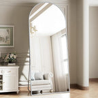 Dewfig Arched Full Length Mirror, Full Body Mirrors - Image 2