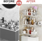 Godboat Bathroom Organizers and Storage, 3-Tier Over The Toilet Storage - Image 4