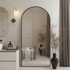 Beauty4U 71" x 32" Arched Full Length Mirror, HD Tempered Glass Floor Mirror - Image 7