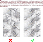 10pcs Marble Peel and Stick Waterproof Wall Panels, Heat-Resistant Backsplash - Image 8