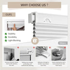 Grandekor No Tools No Drill Cordless Cellular Shades, UV Protection Privacy No - Image 5