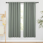RYB HOME Sage Green Curtains for Bedroom Living Room, Vertical Privacy UV by RYBHOME