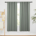 RYB HOME Sage Green Curtains for Bedroom, Vertical Privacy UV Protection Shades by RYBHOME