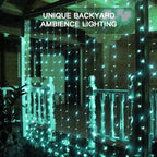 suddus Curtain Lights for Christmas, 200 Led 6.5ft x 6.5ft Hanging String - Image 5