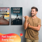 Throwbacktraits Canvas Motivational Wall Art – Set of 6 Inspirational Prints - Image 4