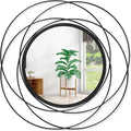 Decorative Mirrors Black Circle Mirror by HLFMVWE