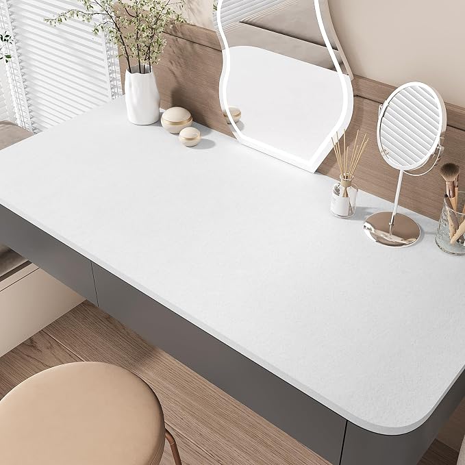 VEELIKE Self Adhesive Velvet Flocking Liner White Felt Drawer Liner - Image 6