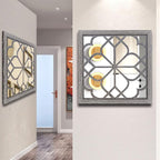 Wocred 2 PCS Square Wall Mirror, Gorgeous Rustic Farmhouse Accent Mirror - Image 5