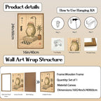 Funny Japanese Frog Bathroom Wall Art Whimsical Frog Shower Wall Decor 16x24 - Image 3