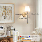 Nekhung Battery Operated Wall Sconces Set of 2, Wireless Wall Light - Image 7