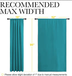 NICETOWN Peacock Blue Blackout Curtains Panels - Image 7
